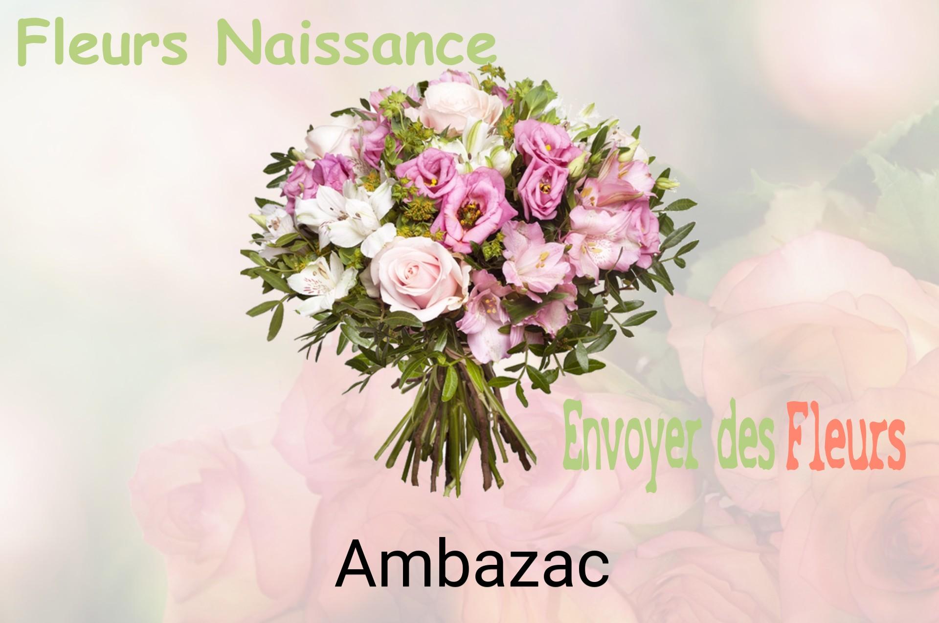 Bouquet de fleurs de naissance livré à Ambazac